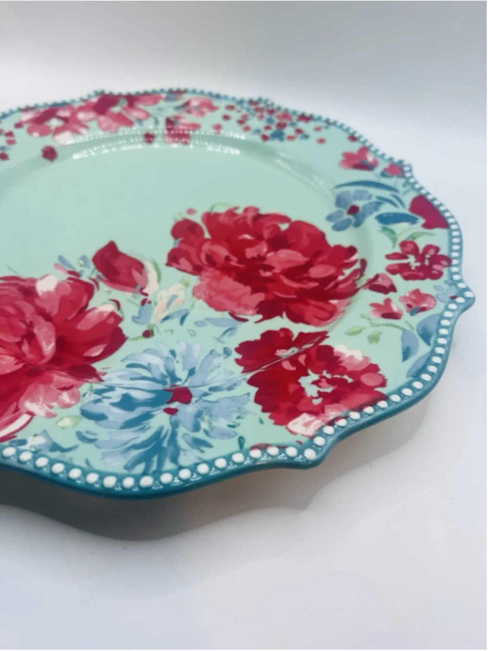 Set of (4) Pioneer Woman Gorgeous Garden Stoneware Dinner Plates 10 3/4”